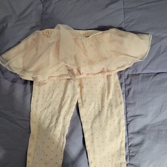 Carter's Girls Pink Multi-layered Tutu And Leggings Size 24M - Picture 4 of 6